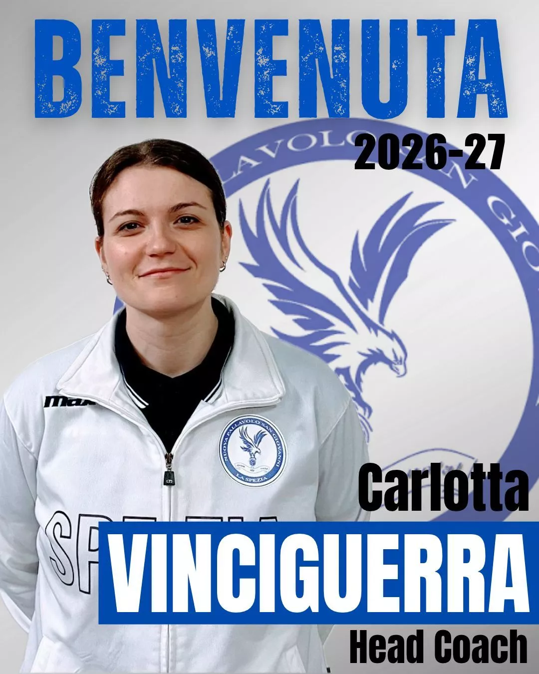 Carlotta Vinciguerra. Head Coach della Serie C e Direttore Tecnico della Nuova Pallavolo San Giovanni 2026-2027