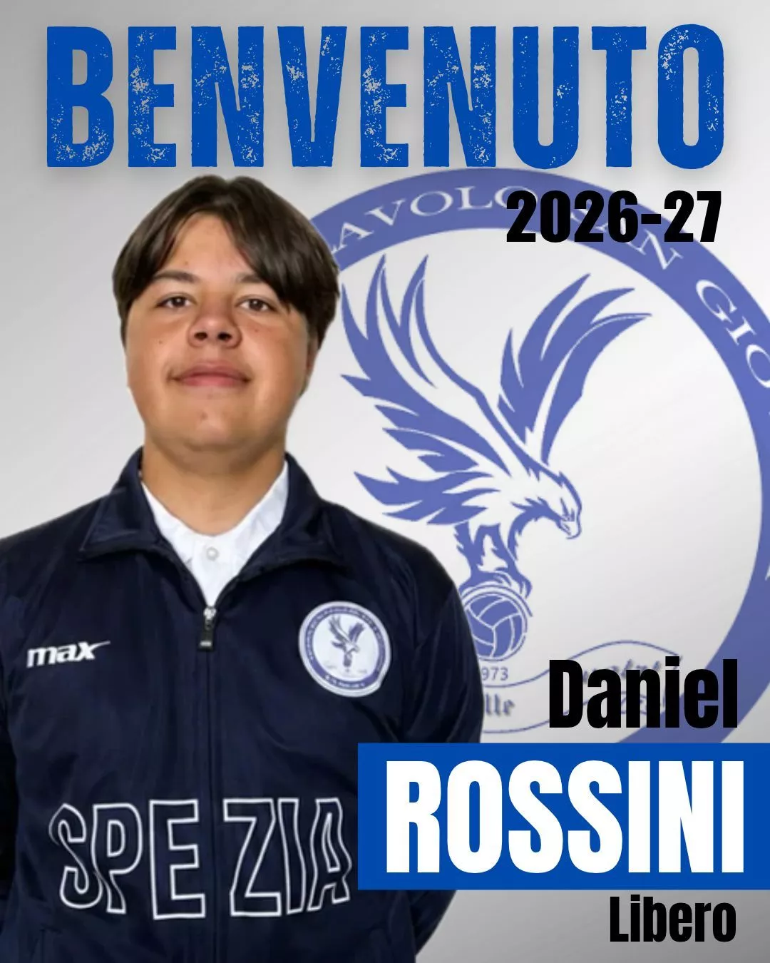 Daniel Rossini. Libero della Serie C e della Serie D della Nuova Pallavolo San Giovanni