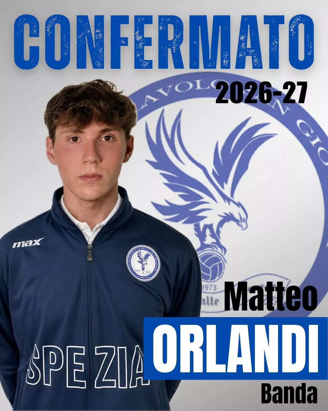 Matteo Orlandi. Schiacciatore della Serie C della Nuova Pallavolo San Giovanni 2026-2027