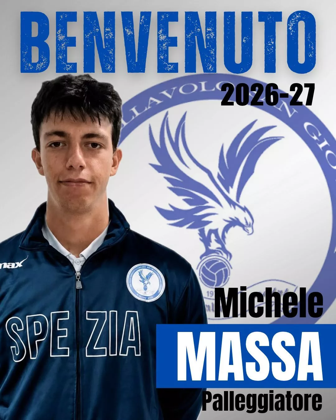 Michele Massa. Palleggiatore della Serie C della Nuova Pallavolo San Giovanni