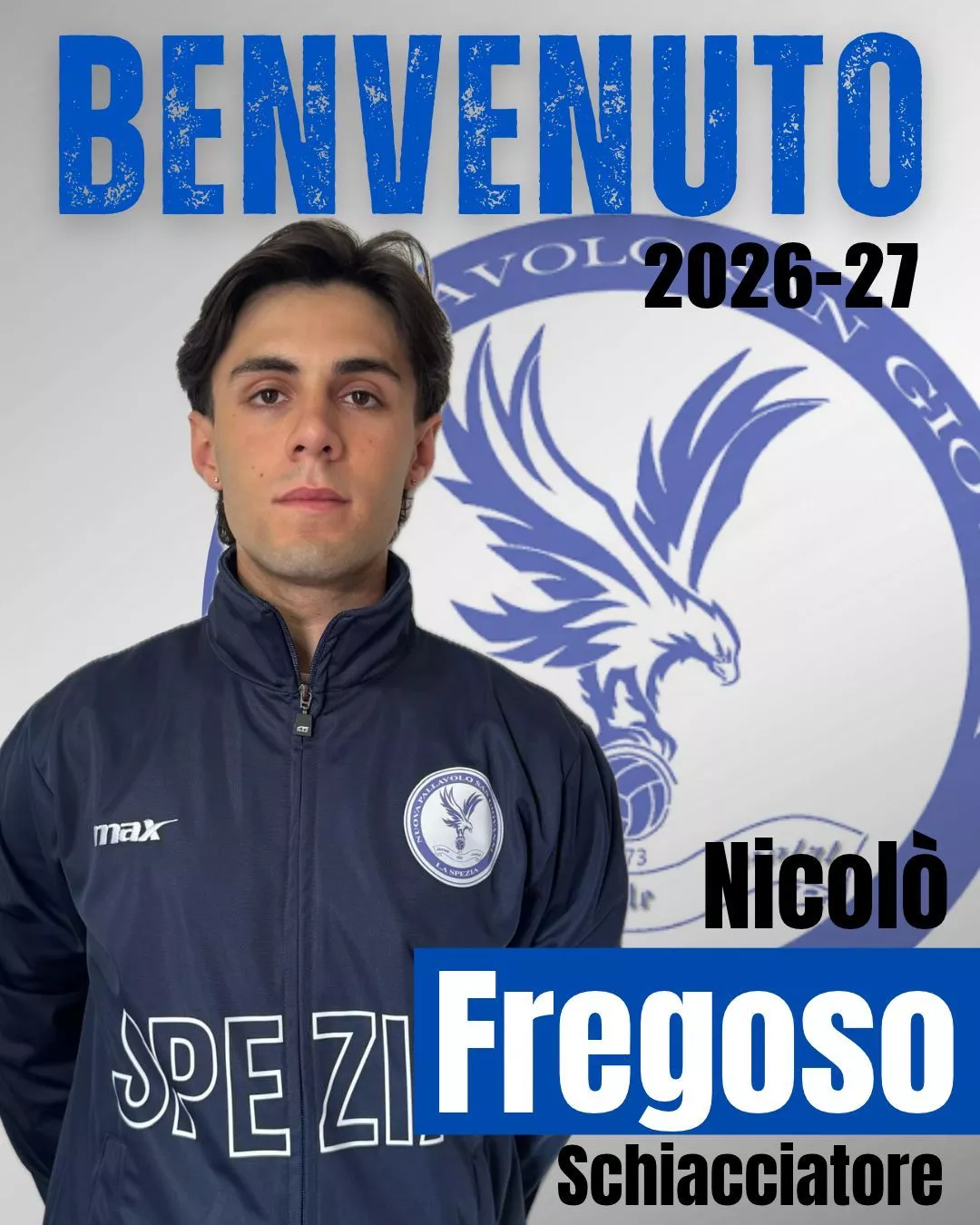 Nicolò Fregoso. Schiacciatore della Serie C della Nuova Pallavolo San Giovanni