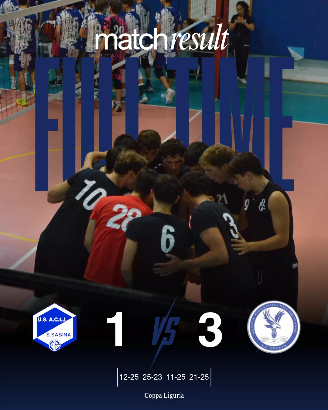 risultato della prima partita di Coppa Liguria della NPSG che batte 3-1 Santa Sabina